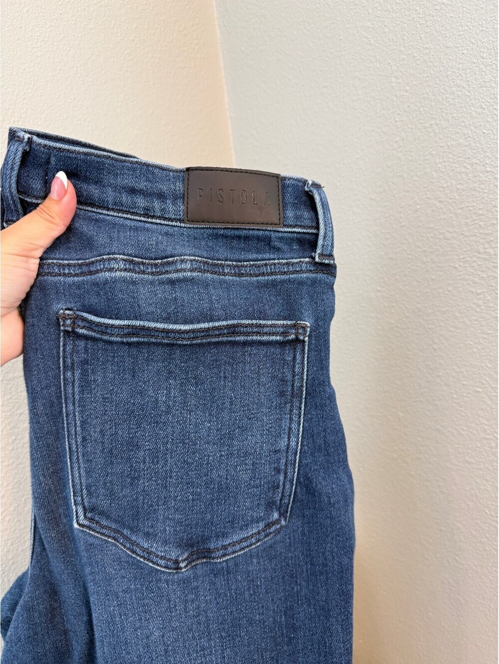 Pistola Straight Leg Dark Blue Wash Denim Jeans - Women's 32 - Picture 7 of 7